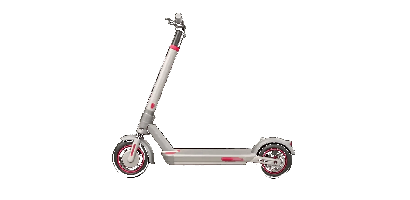Heller E-Scooter in Seitenansicht